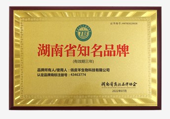 2022年湖南省知名品牌